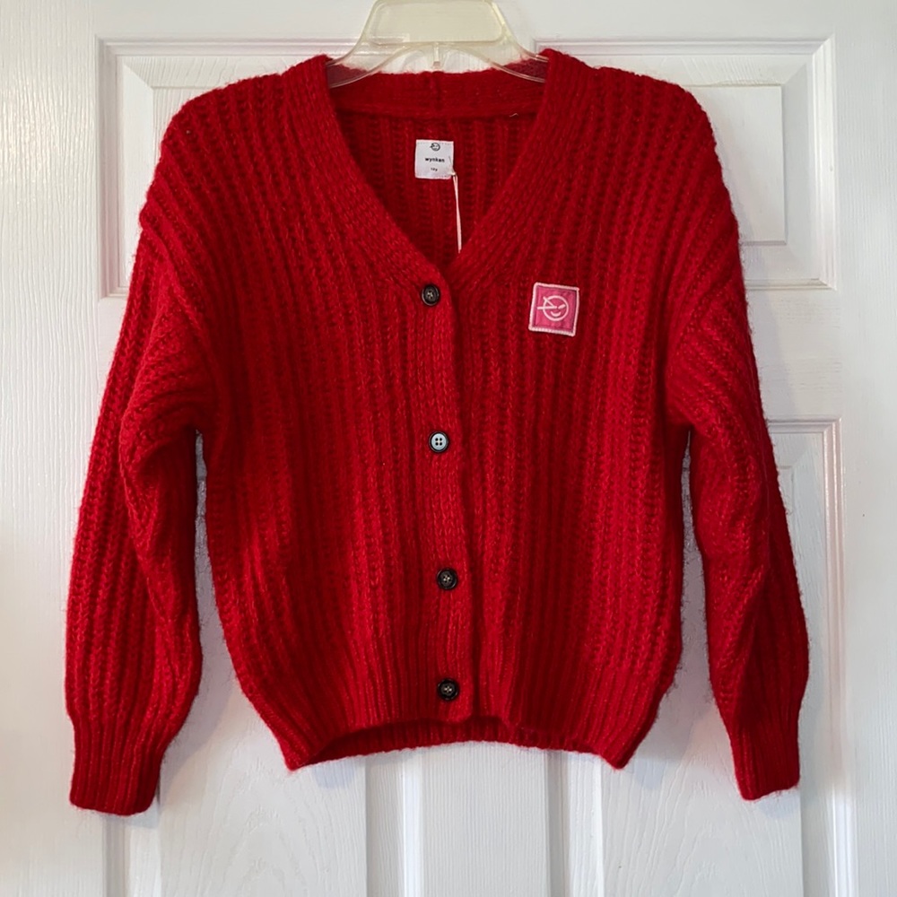 Wynken Red  Cardigan